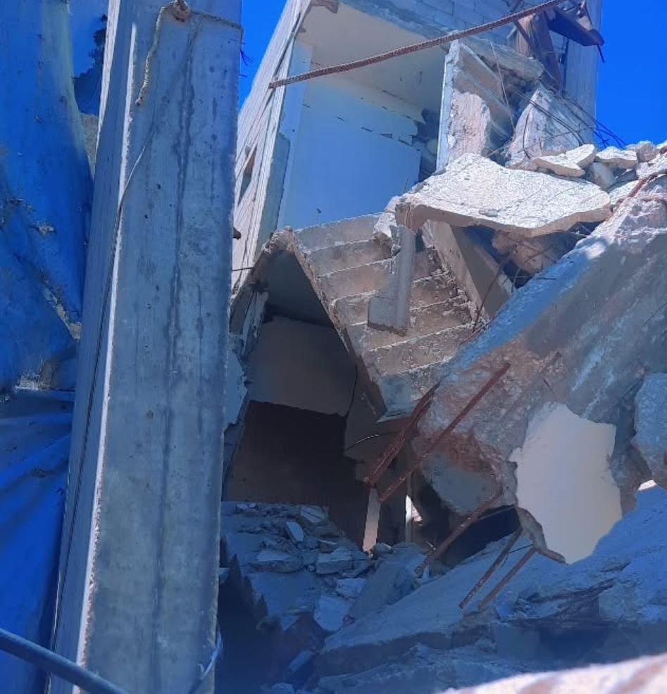 My home after the bombing